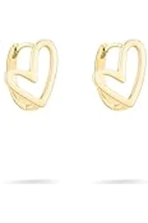 Tamaris Pendientes de aro con forma de corazón TJ-0578-E-15 IP Gold, 1,5 cm, Acero inoxidable, Sin piedra preciosa