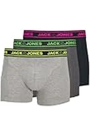 JACK & JONES JACK&JONES JACETHAN Solid Trunks 3 Pack SN, Bóxer Hombre,