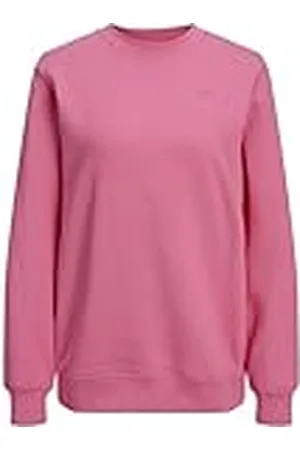 JJXX Jack & Jones Jxabbie LS Rel Every Brush Crew Noos Sudadera, Carmine Rose/Print: Logotipo Magenta , L Mujer