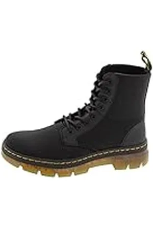 Dr. Martens Combs Cordura/Rubbery Black - Náuticos de Lona para Mujer, Color Negro, Talla 36
