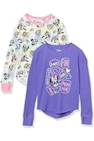 Amazon Disney | Marvel | Star Wars | Frozen Camisetas Térmicas de Manga Larga Niña, Pack de 2, , 2 años