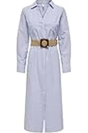 ONLY Onllova Hope LS Camiseta Midi Dress Wvn Vestido Blusa, , L para Mujer