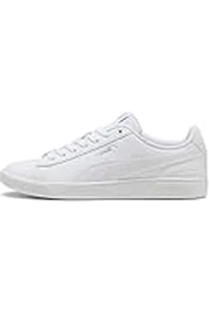 PUMA Vikky v3 Lthr, Zapatillas Mujer, Multicolor White White Silver, 39 EU