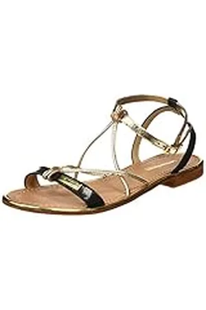 Les Tropéziennes par M Belarbi Hirondel, Sandalia con Pulsera Mujer, Negro (Noir/or 610), 39 EU