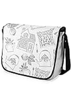 Bonamaison – Bolsas de Mensajero con Pulsera Negra para Estudiantes, Mochilas Escolares para niñas y niños, 29 x 36 cm