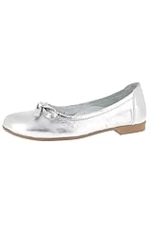 Andrea Conti Damen Ballerina, Zapatos Tipo Ballet Mujer, Plata, 40 EU