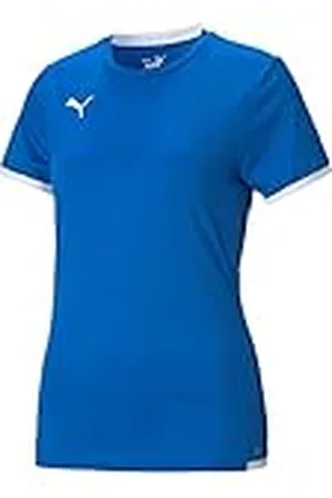 PUMA Mujer Shirt, Electric Blue Lemonade- White, M