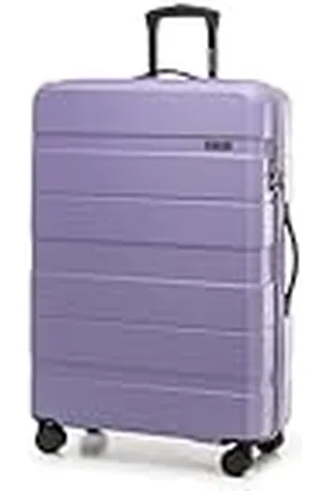 Wittchen Maleta Trolley Grande ABS rígido para facturación con 4 Ruedas giratorias Cerradura de combinación asa telescópica Comodo Line Violeta