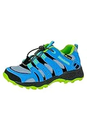 LICO Fremont, Zapatillas Unisex niños, Azul/Gris/Verde (Gris Grau Blau Lemon), 27 EU