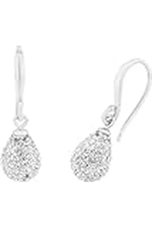 Amor Pendientes Pendientes de de ley 925 para señoras, con cristal, 17 cm, , viene en caja de regalo de joyería