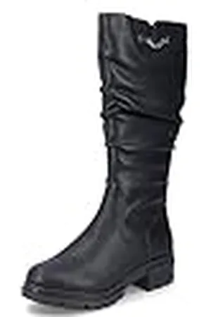 Rieker Mujer Botas 76891, señora Botas de Invierno,Zapatos para el Exterior,Botas de Invierno,cálidos,Negro (Schwarz / 00),41 EU / 7.5 UK