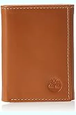 Timberland Mens Leather Trifold Wallet with ID Window