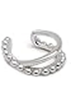 SINGULARU Pendiente Suelto Ear Cuff Nina - Pendiente Suelto en de Ley con acabado en Baño de Rodio - Pendiente Disponible en Varios Acabados - Joyas para Mujer