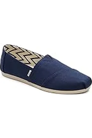 TOMS Alpargata de algodón reciclado, Mocasines Planos Mujer, Azul (Azul Marino), 41 EU