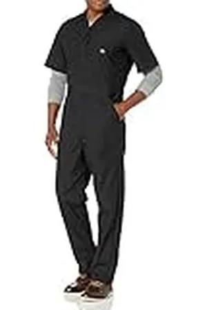 Dickies Hombre, Mono de manga corta mujer, negro, L