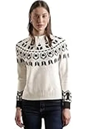 Street one A302835 EOS_Placed Jacquard Sweater, , 42 para Mujer