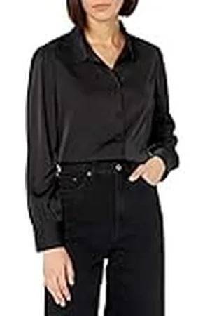 THE DROP @lucyswhims Camisa de Manga Larga con Botones para Mujer, , L