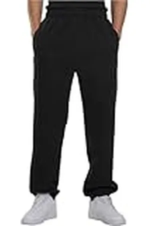 Urban classics Pantalones Deportivos para Hombres, Negro, 5XL