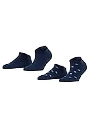 ESPRIT Mesh Dot 2-Pack W SN algodón corte con estampado 2 pares, Calcetines cortos Mujer, , 39-42