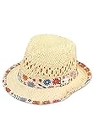 Sterntaler Sombrero de Paja Flores Infantil, , 47 Unisex niños