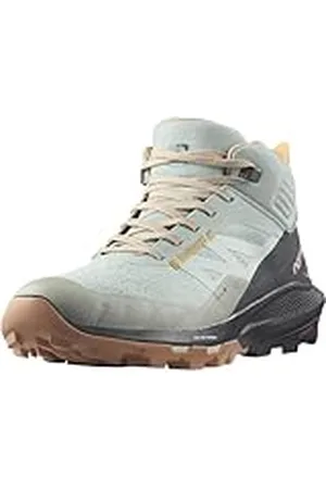 Salomon Shoes OUTpulse Mid GTX W, Zapatillas Mujer, Wrought Iron/Ebony/Blazing Orange, 39 1/3 EU