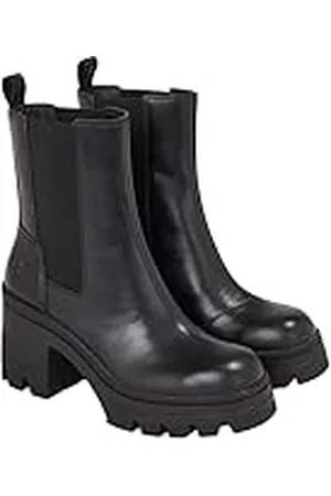Calvin Klein Chunky Heeled Chelsea Boot LTH YW0YW01112, Bota Media Mujer, Negro (Triple Black), 40 EU