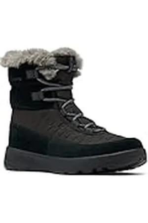 Columbia SLOPESIDE PEAK botas de nieve impermeables Mujer , Negro (Black x Graphite), 38 EU