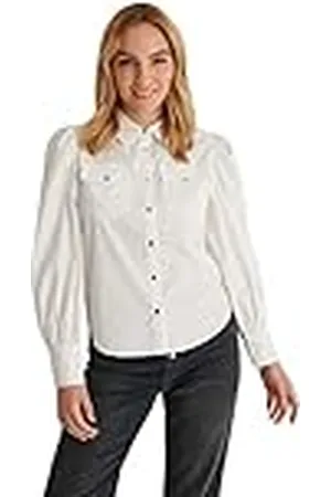 NA-KD Camisa de Manga abombada, , 36 para Mujer