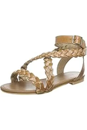 Pieces® Clair Leather Sandal Cognac 17047411 - Sandalias de Cuero para Mujer, Color marrón, Talla 38