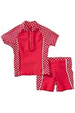 Playshoes UV Protection Bath Set Points Traje De Baño, Rojo (8 Rot), 98-104 Unisex niños