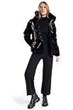ICEPORT Chaqueta acolchada para mujer Lolita negra