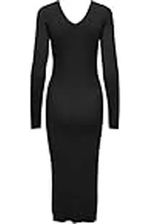 ONLY Onljulie Life LS V-Neck Maxi Dress Knt Vestido de Punto, , L para Mujer