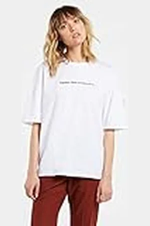 Volcom Schnips FA SS Camiseta de Manga Corta, Mujer, White, XS