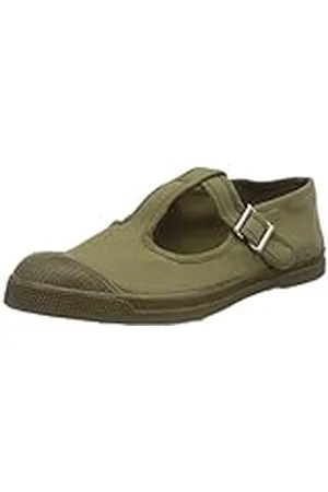 Bensimon Tennis Salome Colordsole Enfant, Zapatillas sin Cordones Unisex Niños, Verde (Kaki 0612), 24 EU