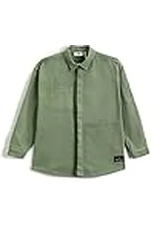 Koton Shacket Oversized One Pocket Detail Long Sleeve Cotton Chaqueta, , 6-7 Años para Niños
