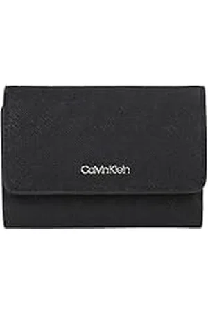 Calvin Klein Cartera Mujer Must Small Trifold Mono pequeña, Negro (Black Mono), Talla Única