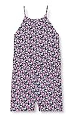 Koton Mono de algodón con Cuello Floral Vestido, , 5-6 Años para Niñas
