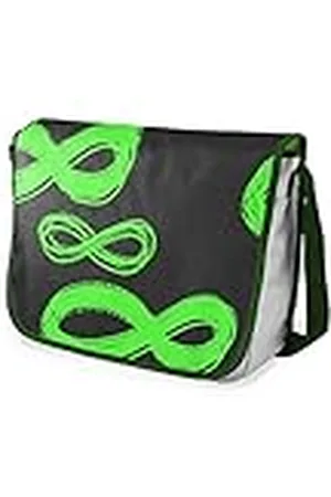 Bonamaison Bolso escolar de mensajero impreso digitalmente con correa caqui para estudiantes, bolsa cruzada, bolsa de mensajero, bolsa de hombro para la escuela, vuelta a la escuela, tamaño: 29 x 36