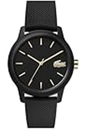 Lacoste Reloj Analógico de Cuarzo para Mujer Colección .12.12 Ladies con Correa de Silicona Negra - 2001064
