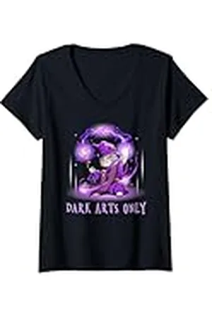 Grumpy Cat Mujer Gato gruñón mago - Solo artes oscuras Camiseta Cuello V