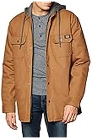 Dickies Chaqueta Tipo Camisa Capucha de Forro Polar con Hydroshield Ropa de Abrigo de Trabajo, , XS para Hombre