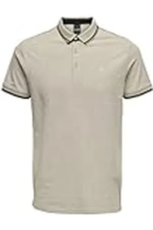 Only & Sons Onsfletcher Slim SS Polo Noos Camiseta, Beige, S para Hombre