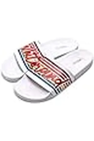 THE WHITE BRAND Old School, Sandalias con Punta Abierta Unisex niño, (White White), 31 EU