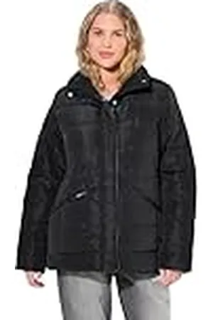 Ulla Popken Steppjacke mit Leichter Wattierung, Stehkragen, Eingriffstatschen Chaqueta, , 44-46 Mujeres