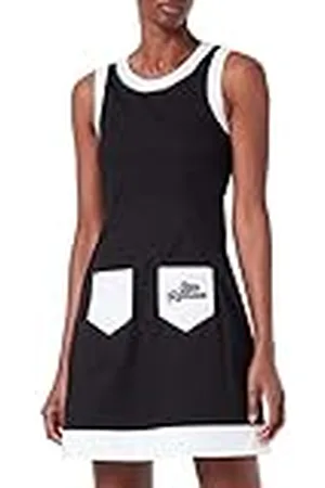 Moschino Camiseta de Tirantes con Falda Flared Vestido, , 42 para Mujer