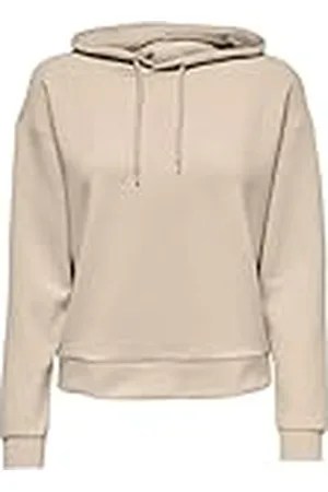 ONLY Onplounge LS Swt Noos-Sudadera con Capucha, Piedra Pumice, L para Mujer
