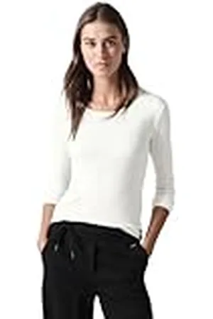 CECIL B322077 Camiseta con Cuello Redondo, Vanilla White, M Mujeres