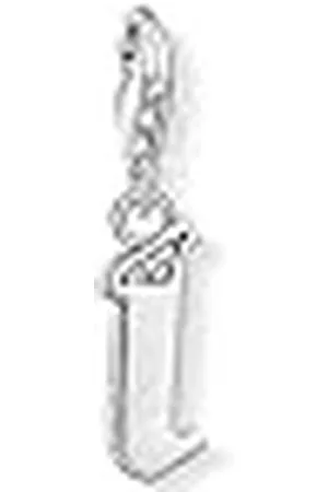 Thomas Sabo Colgante de Mujer, de Ley 925 con Circonitas Blancas, Plateado, 6 cm, Letra I
