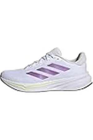 adidas Response Runner Shoes, Zapatillas para Correr Mujer, FTWR White/Purple Burst/Pulse Lime, 37 1/3 EU