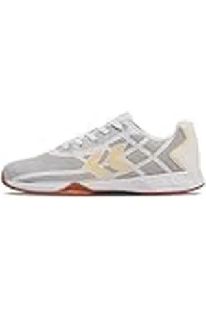 Hummel Root Elite Wmns, Zapato de Balonmano Mujer, Blanco/Naranja, 42.5 EU